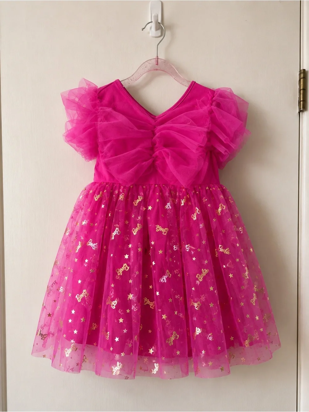 hot pink barbie dress An adorable swing dress 1960s Barbie Hot Pink Chiffon